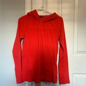Orange Hooded Sweatshirt
